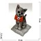 Кошка из керамики (K14) с бантиком 2 цвета - фото 137511