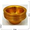 Буддийская чаша металлическая 3 см под золото 7 шт - фото 137582