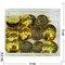 Подвеска металлическая под золото 3 см - фото 137610