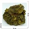 Статуэтка жаба с монетами Феншуй бронзовая - фото 137646
