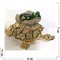 Шкатулка со стразами «Лягушка на черепахе» (3384) - фото 137795