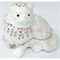 Металлическая белая шкатулка (4944) «Кошка» со стразами - фото 138042