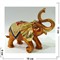 Металлическая шкатулка (4801) «Слон» со стразами - фото 138097