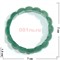 Браслет из зеленого нефрита прямоугольный округлый - фото 138644