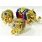 Шкатулка со стразами "Три слоника" (4942) - фото 138749