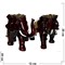 Фигурка коричневая из полистоуна «Слон» 20 см - фото 139578