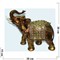 Фигурка коричневая из полистоуна «Слон» 30 см - фото 139586
