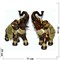 Фигурка из полистоуна коричневая «Слон»  25 см - фото 139610