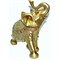 Фигурка из полистоуна золотистая «Слон» с клыками  25 см - фото 139613