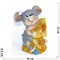 Фигурка из полистоуна (KL-1547) крыса с сыром символ 2020 года - фото 140605
