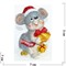 Фигурка из полистоуна (KL-1548) крыса с колокольчиком символ 2020 года - фото 140639