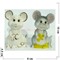 Фарфоровая статуэтка (KL-1521) крысы с деньгами символ 2020 года - фото 140676