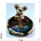Пепельница Крыса символ 2020 года из глазированной керамики - фото 143087