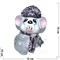 Копилка Крыса с шарфом символ 2020 года керамическая - фото 143127