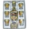Набор подарочный в золоте Россия Герб «бутылка + 6 стопок» - фото 143916