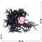 Игрушка резиновая «паук» 10 шт/уп цвета в ассортименте - фото 144161