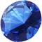 Кристалл «бриллиант» 9,5 см синий - фото 145488