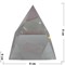 Кристалл Пирамида прозрачная 6 см в твердой коробочке - фото 145509