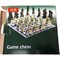 Набор большой 35 см доска для игры в шахматы со стеклянными стопками - фото 145518