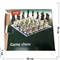 Набор большой 35 см доска для игры в шахматы со стеклянными стопками - фото 145520