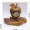 Часы из оникса Яблоко на ладони 10,5 см высота - фото 146550