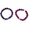 Браслет из агата 10 мм фиолетовых оттенков (натуральный камень) - фото 147769