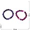 Браслет из агата 10 мм фиолетовых оттенков (натуральный камень) - фото 147770