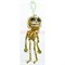 Брелок Скелет с двигающейся челюстью под золото 48 шт/уп - фото 149191