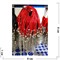 Браслет красная нить вощеный шнурок 200 шт/упаковка (BP-227) - фото 149296