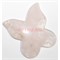 Гуаша массажер из розового кварца в виде бабочки - фото 151145