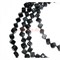 Нитка бусин из черного агата квадратные 31 бусина - фото 151698