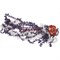 Бусы из аметиста с цветком из сердолика - фото 152939