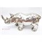 Статуэтка носорог (W70004Y) полистоун серебро - фото 153304