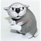 Кошка с тапочком 7 см из мраморной крошки - фото 154421