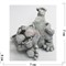 Кошка лежачая 7 см из мраморной крошки - фото 154424