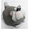Толстый кот 6 см из мраморной крошки - фото 154441