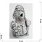 Фигурка ежик с корзинкой из мраморной крошки - фото 154462