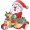 Картинка Дед Мороз (SMR-K2097) новогодняя на подставке 10 шт/уп - фото 154986