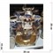 Штоф керамический Бык с подковой и 6 стаканов символ 2021 года - фото 155106