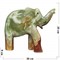 Слон из оникса 30 см с прямым хоботом 12 дюймов - фото 155170