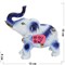 Фигурка фарфоровая (KL-931) Слон голубой - фото 157283