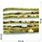Нитка бусин гематит 4 мм под золото 112 шт в виде квадрата 40 см - фото 158871