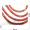 Нитка бусин из красной яшмы 117 шт длина 40 см - фото 159326
