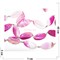 Нитка бусин 9 шт из розового агата овальные длина 40 см - фото 159346