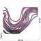 Нитка бусин 6 мм из майорки темно-фиолетовой матовой круглой длина 40 см - фото 159467