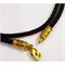 Гайтан черный толстый шнурок для креста 25 шт/уп под золото - фото 160025