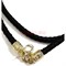 Гайтан черный толстый шнурок для креста 25 шт/уп под золото - фото 160028