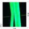 Лента неоновая зеленая с блоком (светодиодная двусторонняя) 5 м - фото 160900