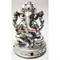 Ганеша статуэтка (NS-50F) серебрянная 10 см высота - фото 161150