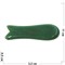 Гуаша из зеленого нефрита рыбка 11 см - фото 161382